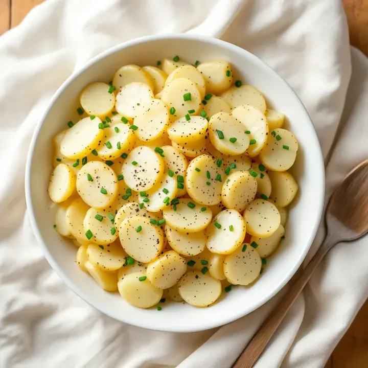 Bavarian Potato Salad, seen from above